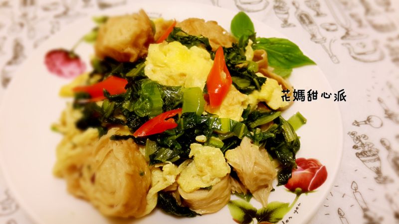 蛋香雪菜素豆腸