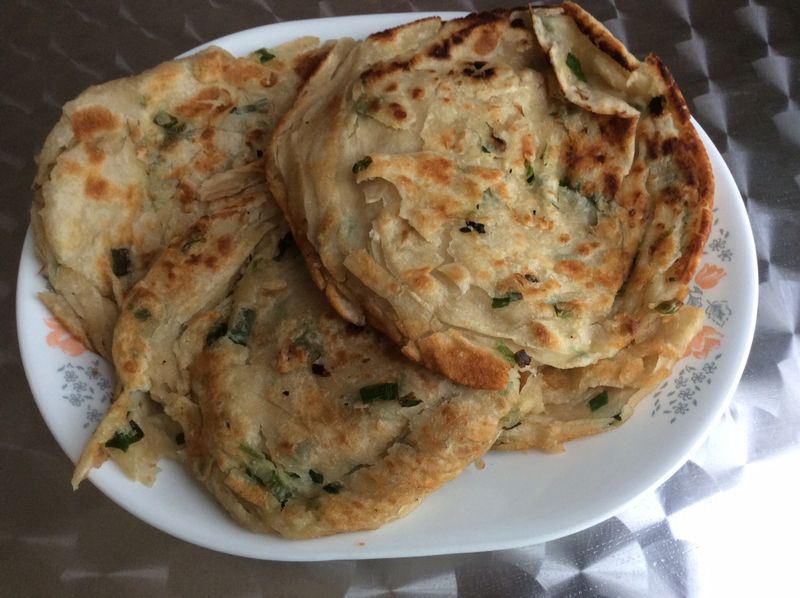 不用揉麵的蔥油餅