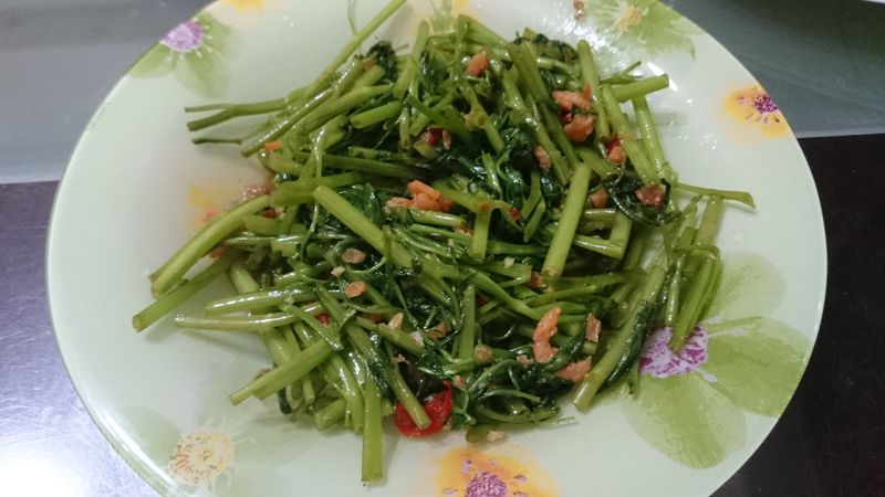 [綠色蔬菜]蝦醬空心菜