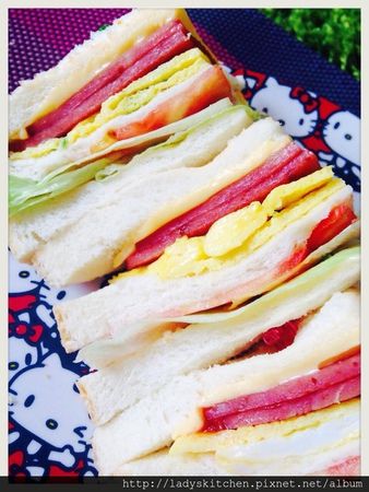 【空姐愛煮菜】青蔬火腿起士三明治