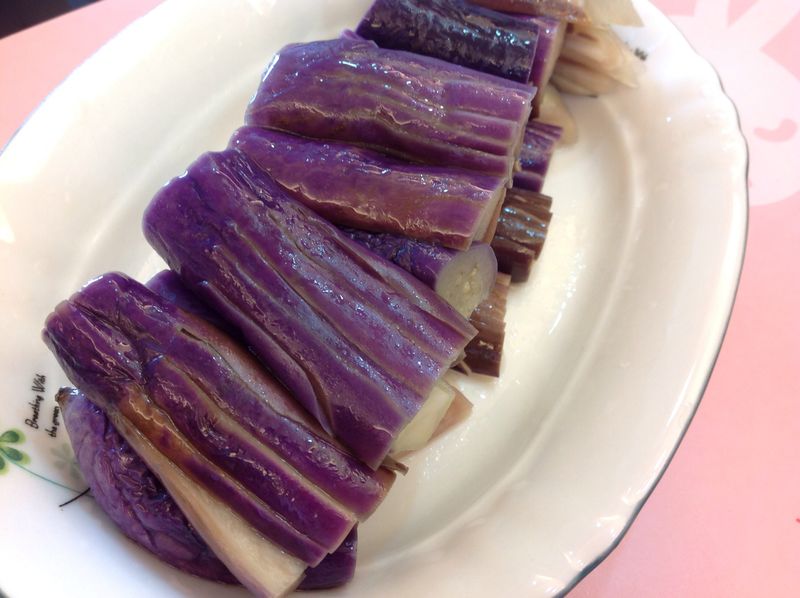 水油燙茄子
