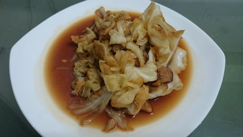 [蔬菜]醬油燒高麗菜