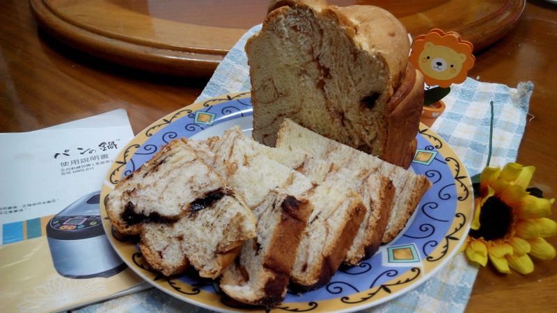 大理石巧克力吐司-パンの鍋(胖鍋)麵包機