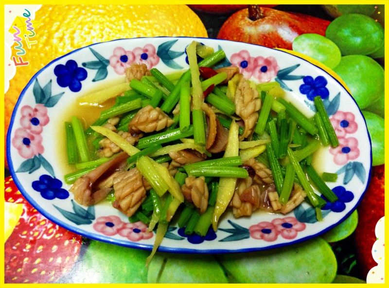 芹菜魷魚炒