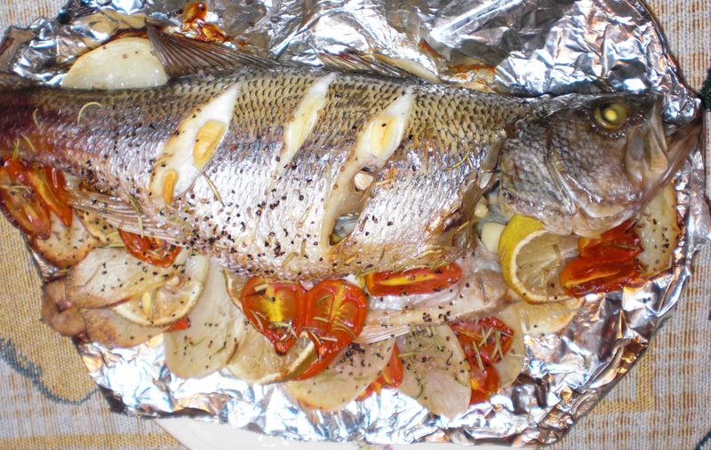 地中海烤魚