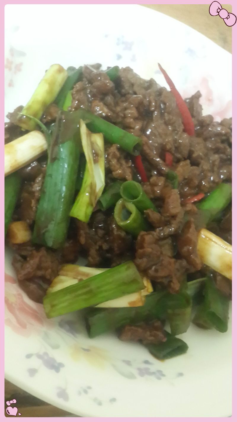 ·蔥爆牛肉•