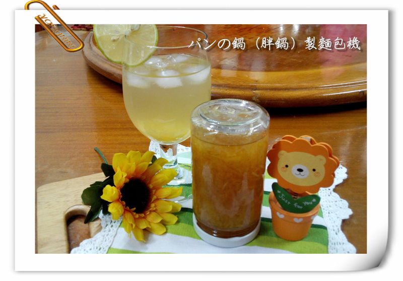 蜂蜜柚子果醬(茶)-パンの鍋製麵包機