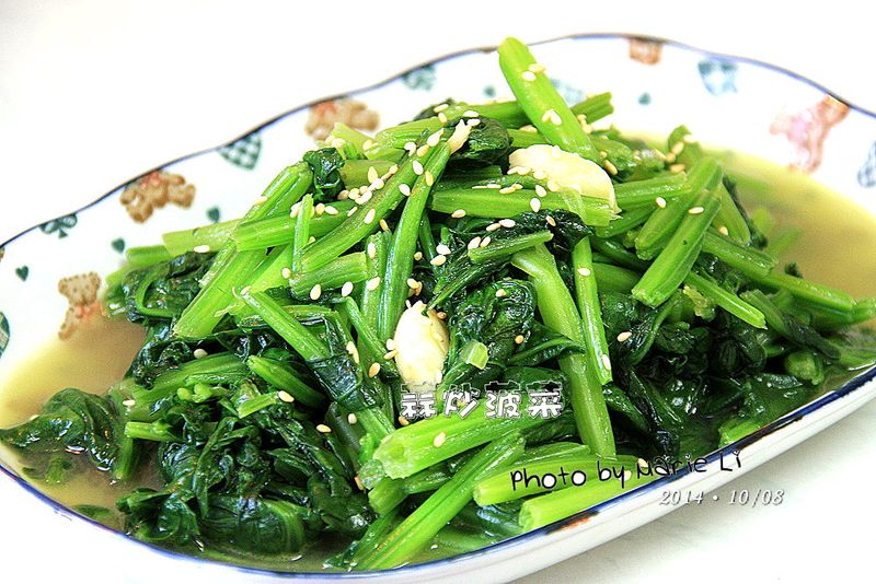 瑪莉廚房:蒜炒菠菜