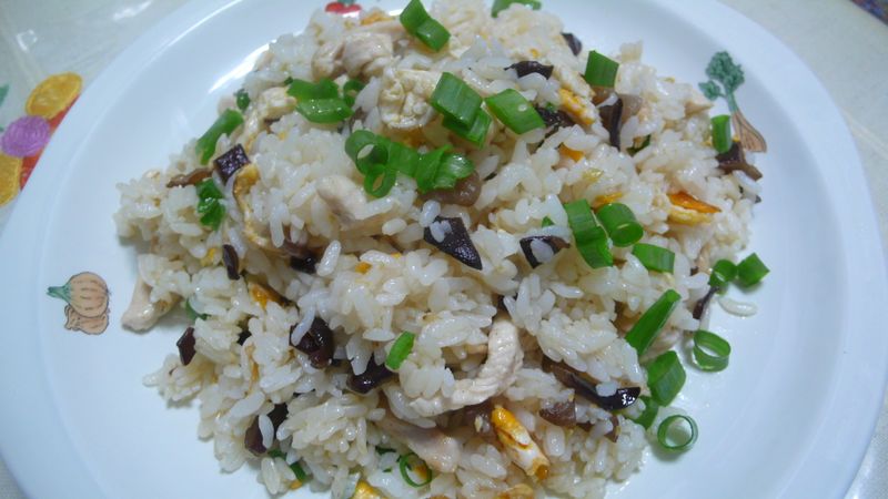 lanni 麻油雞絲蛋炒飯