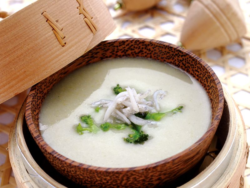 【佳醫超淨豆漿機】吻仔魚豆漿花椰菜粥