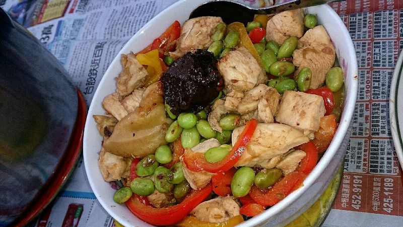 腐乳彩椒雞丁