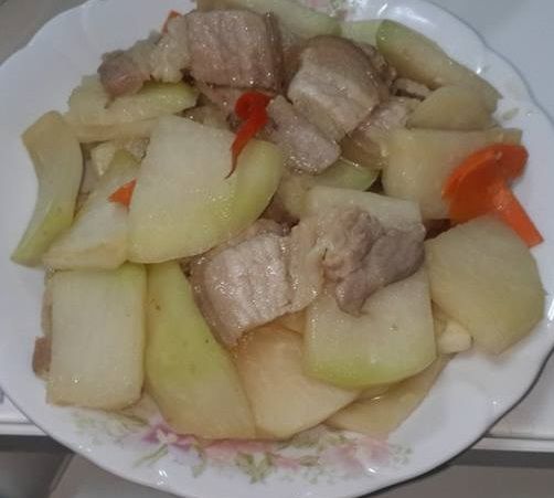 大頭菜炒肉片