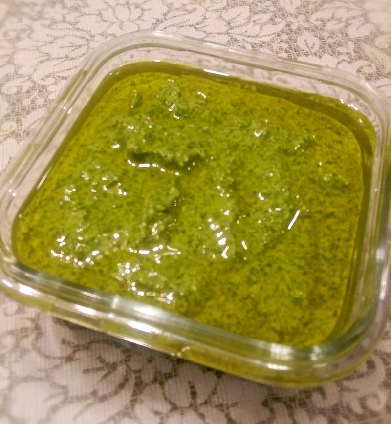 自製鯷魚青醬