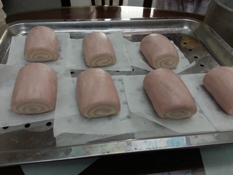 紫地瓜雙色小饅頭