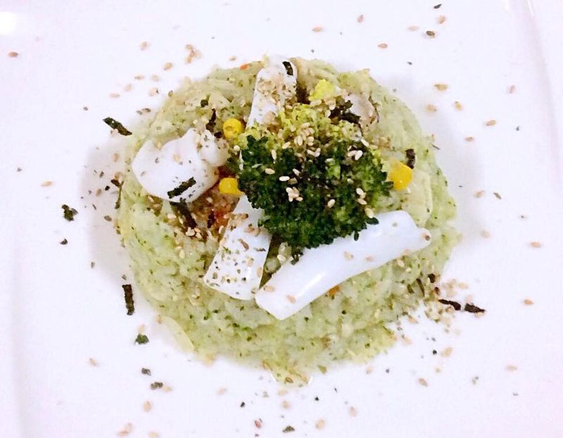 青醬花枝燉飯