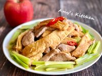 芹菜炒豆皮